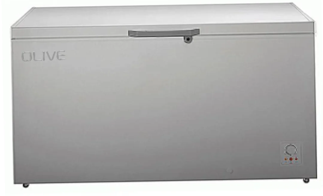 Olive 250 Litres Hard Top Chest Freezer With Sliding Glass Inside