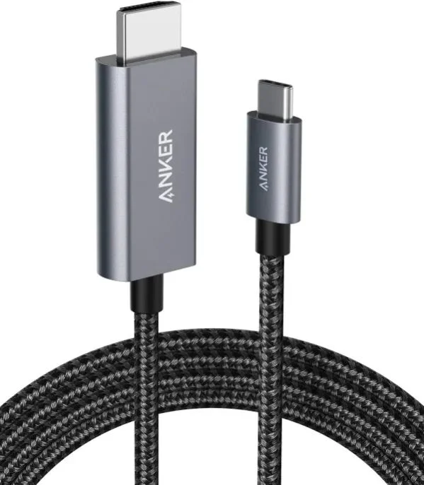 Anker USB-C to HDMI Cable for Home Office 6ft, 4K 60Hz Nylon Braided