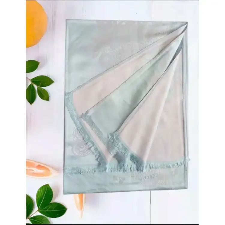 Soft Floral Ethnic Weave Design Fashionable Pashmina Shawls For Women