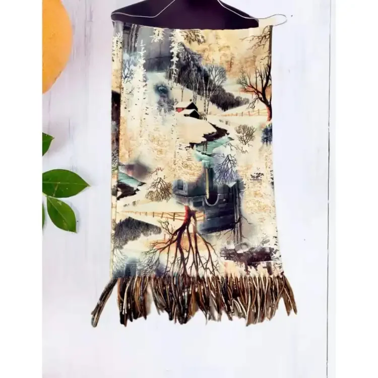 Printed woolen Shawls For Women