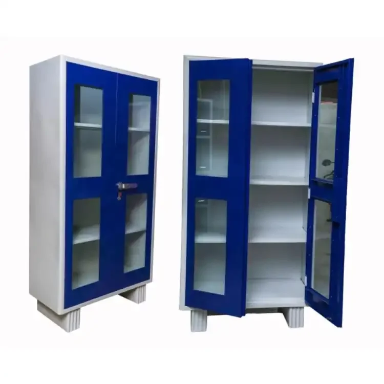 Purple Color Glass Door Index Cabinet