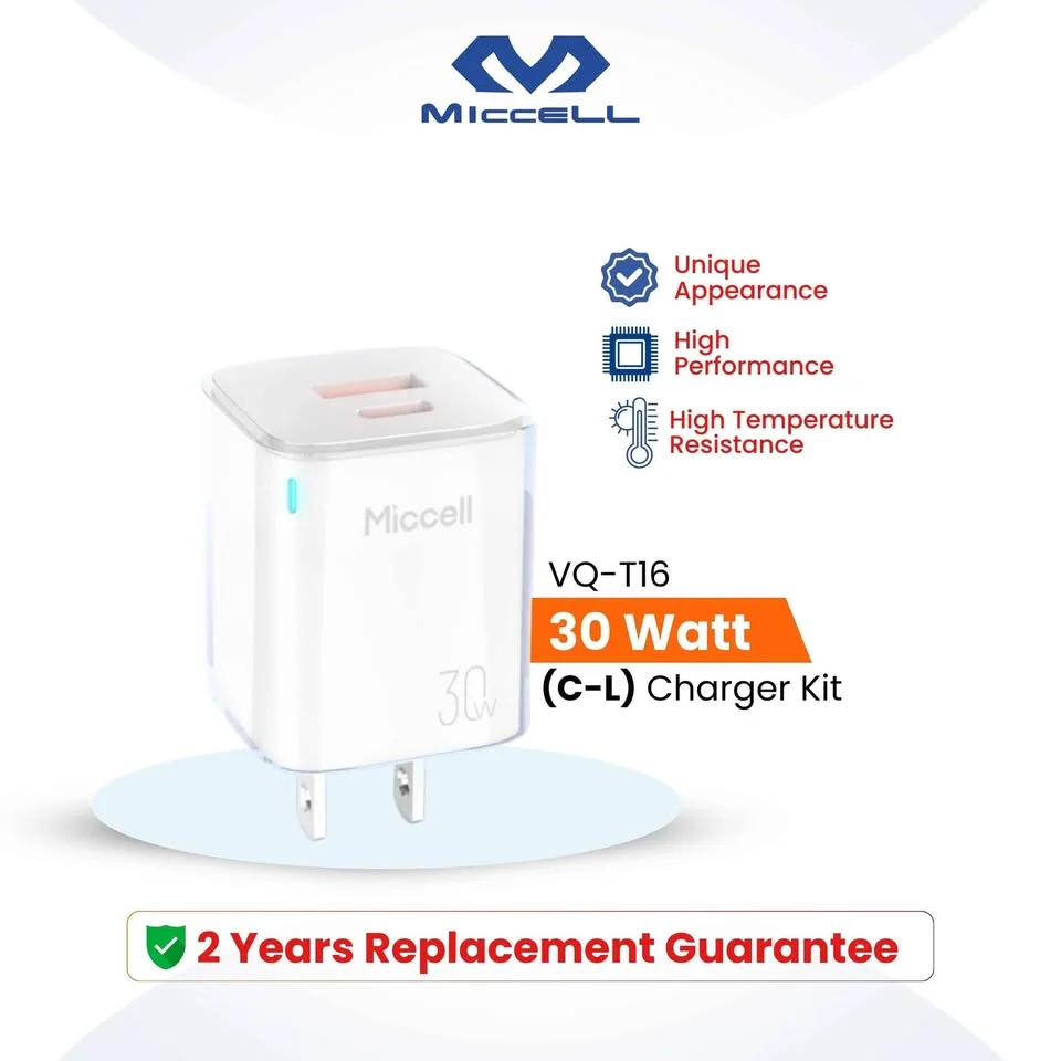 Miccell VQ-T16 Type-C to Lightning Fast Charger Kit