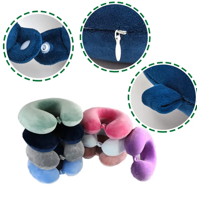 U-Shaped Memory Foam Travel Pillow | Soft Ergonomic Neck Support Cushion for Airplane, Car & Office