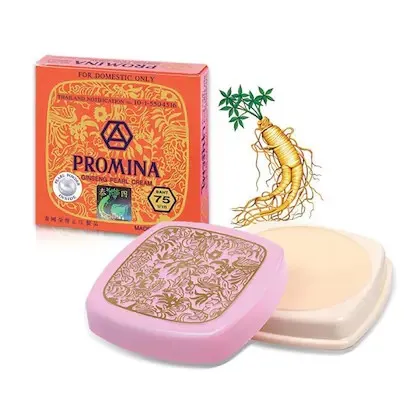 ​Original Promina Ginseng Pearl Cream - Thai Beauty Formula for Acne, Dark Spots, and Skin Brightening - 11g