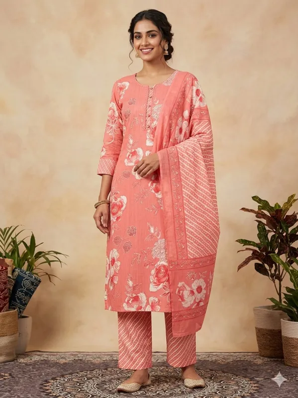3 Piece Kurtha Set