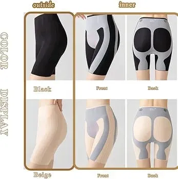 Women's High Waisted Tummy Control Pants - Unique Fiber Restoration Shaper Seamless Body Sculpting Shorts & Butt Lifter Underwear for Girls